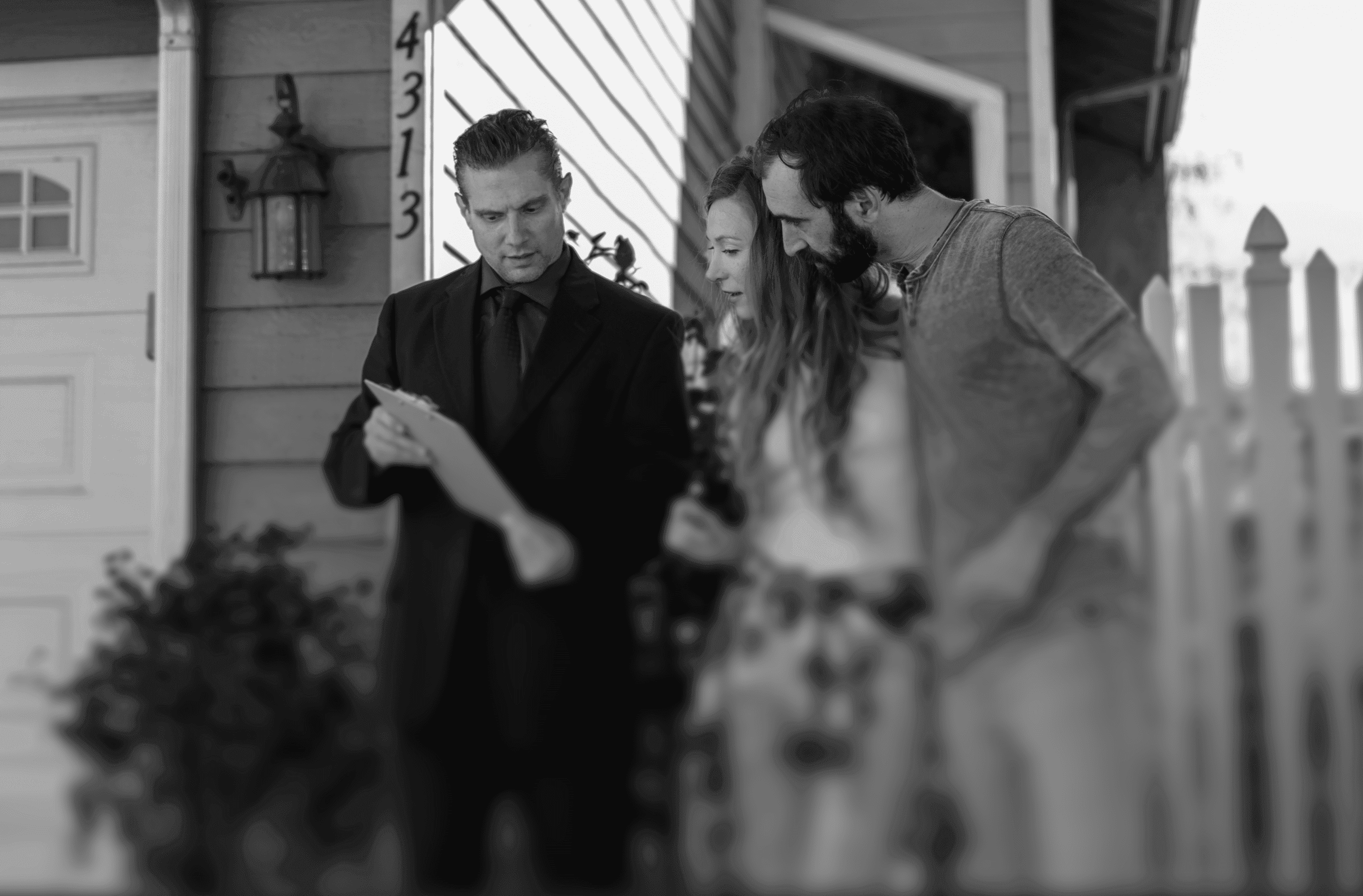 Team reviewing plans